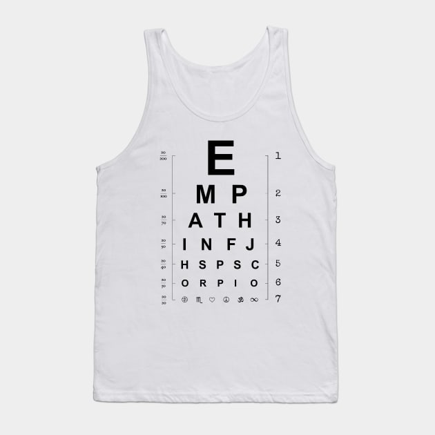 Empath INFJ HSP Scorpio Tank Top by jennifersoldner